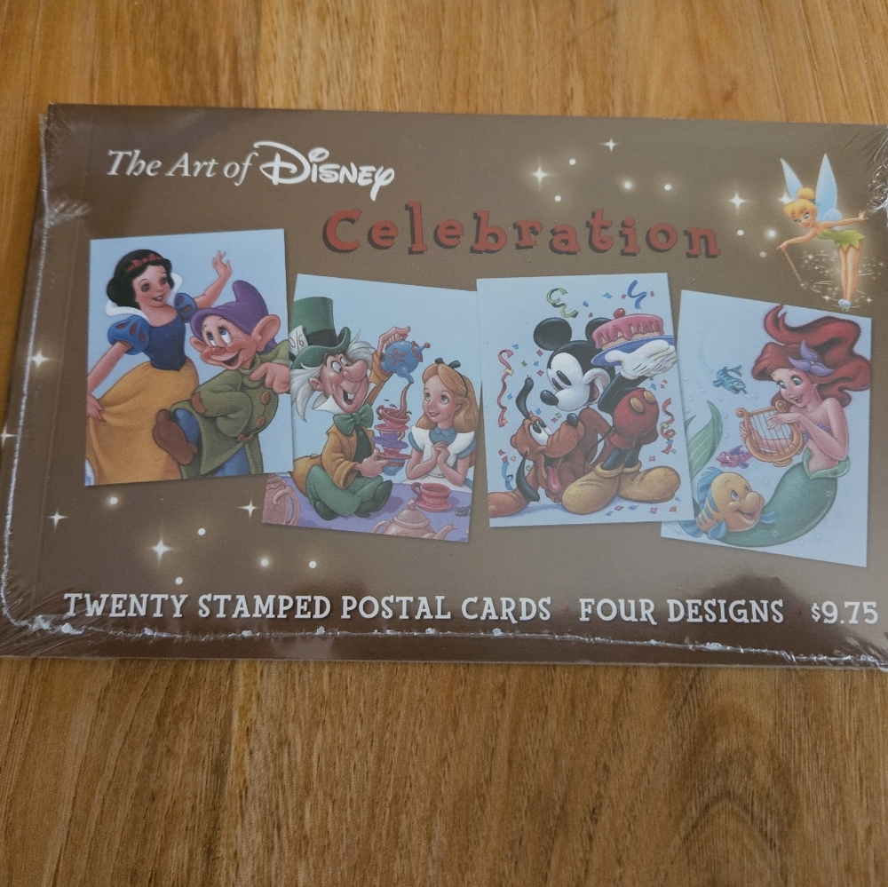 Disney Celebration Postcard Set - Brown and Multicolor